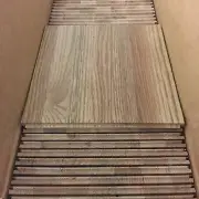 Parquet Flooring 6"x6"x5/16" Solid Oak Tile Honey Glazed 78pc Case New 19.5sqft