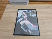 Demon Slayer Anime | Nezuko Kamado | Full Cast | Framed Canvas Poster 12"x16"