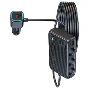 Car 12V Cigarette Lighter Socket Splitter USB-C Fast Charger Power Adapter