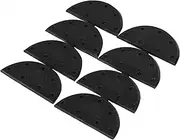 uxcell Rubber Heel for Shoes Boots Sole Heel Guard Repair Pads 8pcs Black
