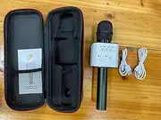 Karaoke Microphone Q9 Wireless Bluetooth Speaker Handheld Mic USB Player New