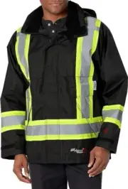VIKING Professional Journeyman 300D Rip-Stop Fire Retardant Reflective Jacket L