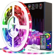 Led Lights for Bedroom, Led Strip Lights Music Sync Color Changing App Control Led Light Strips with Remote, for Room Bedroom Party Decoration 65.6ft