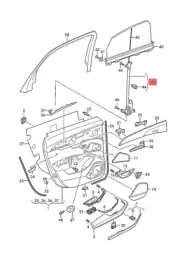Genuine AUDI A8 S8 quattro 4N2 4N8 Drive F. Sunlight Roller Blind 4N4861964
