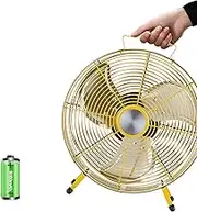 Portable Floor Standing Fan,Cordless Floor Fan,Battery Powered Outdoor Tent Fan,for Use in Homes and Offices,Quiet Operation (Size : 12")