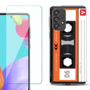 Phone Case for Samsung Galaxy A03s/A12/A13/A23/A53 5G - Cassette Orange
