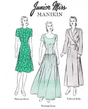 Three Butterick Junior Miss Manikin Sewing Patterns Set 3 COPY
