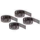 4pcs Miniature Garden Fence, 35 Inch Long Decorative Picket Fence, Coffee Color