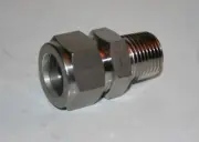 3/4" Tube x 1/2" MNPT Male Connector 316ss Ham-Let Let-Lok 768LSS3/4X1/2