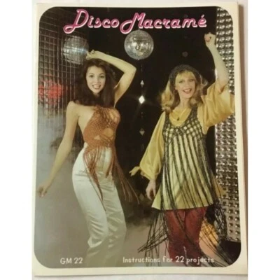 Disco Macrame Vintage Pattern Book Scarves Halter Top Belt Purse