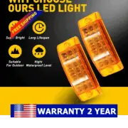 2x Amber 6" LED Dynamic Signal Light Clearance Side Light Marker Flow Sequential (for: Renault)