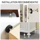 Quiet Sleep Environment with Padded Headboard Stoppers (65 characters)