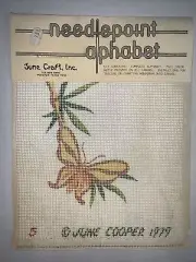 Needlepoint Alphabet kit:complete alphabet 8x10 Printed #12 Canvas, June Craft 5