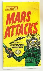 2012 MARS ATTACKS - EMPTY WRAPPER - PRODUCED BY TOPPS HERITAGE