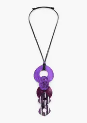 [Taking Shape] Taking Shape Metallic Foil Cluster Necklace in Purple - Women's Accessories Purple
