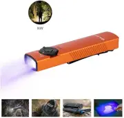 Olight Arkfeld UV + White LED Flashlight, 1000 Lumens, Orange, Neutral White
