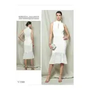 VOGUE DRESS SEWING PATTERN 1588 6-14 Womens Midi Dress Designer Vallance Uncut