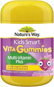 Kids Smart Multivitamin + Vegies 120 Vita Gummies x 3 Pack Nature's Way