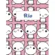 Rio Personalized Genkouyoushi Notebook: Japanese Practice Book, Genkouyoushi Paper 8.5