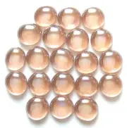 20 x Shades of Light Salmon Glass Mosaic, Leadlight Pebbles, Stones