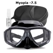 Myopia Scuba Diving Mask Tempered Glass Lenses Camouflage with Antifog Spray for