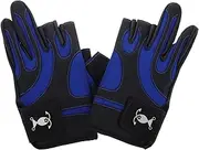 Abaodam 1Pair Fishing Gloves for Men and Women Non Slip Pattern Outdoor Protection Gear with Touch Fastener Fingerless Design for Enhanced Grip Cold Weather and Wet