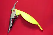 Corkscrew,Cockatiel Bird Shape Wine Key, Fluorescent Yellow Waiters Friend,Knife