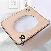 APTPKGDFDK Hanging Washable Toilet Seat Cover Rectangle Toilet Case Dog Pattern Warmmer Seat Lid Pad Bathroom Closestool Cover Pad 4 Colors Toilet seat(Brown)