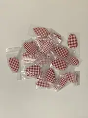 25 Sets Of Red/White Checker Pattern Vortex Style Dart Flights