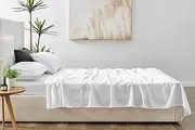 Matt Blatt Bamboo Cotton Bed Sheet Set (White, Double) - MBBABCTNDWA