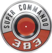 1969-71 Mopar "383 Super Commando" Air Cleaner Pie Tin With Orange Logo