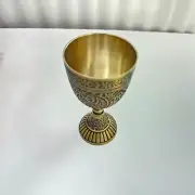 Nautical Brass Goblet Design Embossed Wine Goblet Handmade Brass Cup Gift