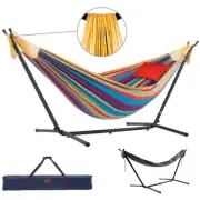 Heavy Duty Vivere 2.7M Cotton Outdoor Camping Hammock Bundle Tropic Moon
