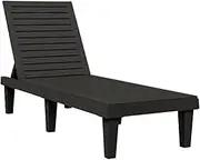 Chaise Lounge for Outdoor, Patio Lounge Chair for Outside, Garden Furniture Sun Lounger Bed Chair Reclining Chair, Black 155x58x83 cm Polypropylene