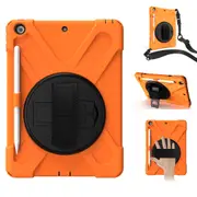 MCC Heavy Duty Strap iPad 10.2 2019 7th Gen Apple Shockproof Case Cover [Orange]