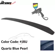 Fits 15-21 Subaru WRX STI Gurney Flap OE Style Trunk Spoiler #J8U Blue Rear Wing (for: Subaru)