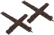 iplusmile 2Pcs Rattan Cross Wreath Frame DIY Easter Decoration Cross Shaped Decor for Home Outdoor Use for Crafting and Celebrating Special Occasions