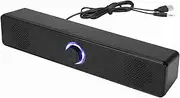 Computer Speaker Soundbar, 3.5mm AUX Bt 5.0 Stereo Sound Bar with Switch Knob, Plug and Play PC Speaker for PC, Laptop, Desktop ...