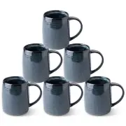 GBHOME Large Coffee Mugs Set of 6 18oz Handmade Ceramic Coffee Mugs Set with ...