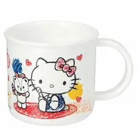 在飛比找樂天市場購物網優惠-小禮堂 Hello Kitty 日製 塑膠杯 單耳 兒童水杯