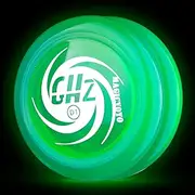 [MAGICYOYO] JoJo Entry Level Yoyo for Kids and Beginners, Responsive Yoyo D1 GHZ Glow in The Dark, Car Return Jo Jo, 2a Looping Trick Yo Yo with 6 Yoyo Cords (Bright Green)