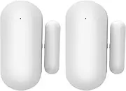 YUEKU WiFi Door Sensors Alarms Contact Wireless Door Window Magnet Entry Detector Sensor for Home Security APP tuya（2pcs）