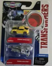 Micro Machines Transformers Series 1 0002 Bumblebee & 0004 Megatron with Decoder