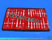 40 PCS BIOLOGY LAB ANATOMY MEDICAL STUDENT DISSECTING KIT + SCALPEL BLADES #15