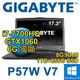 【上震科技】技嘉 P57W V7-i7-7700HQ/8G DDR4/256G SSD+1TB/GTX1060 6G