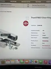 True Door Hinge Kit - Top Right - # 870837