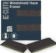E-Cloth Windshield Haze Eraser, Auto Glass Cleaner, Car Windshield Cleaner, Cleaning Sponge for Windshields, Windows, Mirrors and Glass - 2-Pack