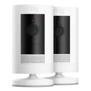 Ring Stick Up Cam Battery Full HD Security Camera 2 Pack (3rd Gen) - White