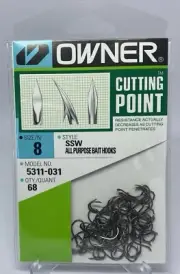 Owner 5311-031 Cutting Point SSW Octopus Hook Pro Pack Size 8 *Qty 68*