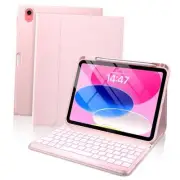 Folio Keyboard Case for iPad 10th Generation 2022 (10.9"), 7-Color Backlit,